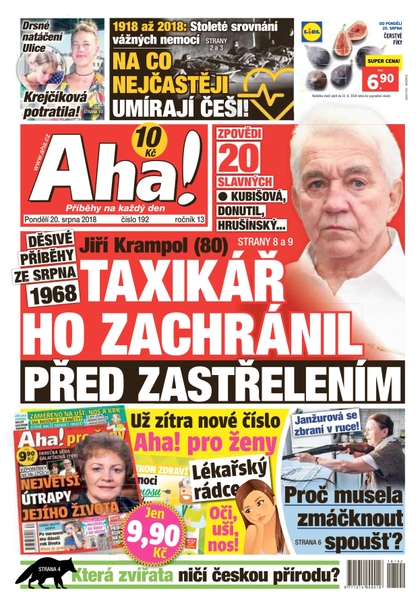 E-magazín AHA! - 20.8.2018 - CZECH NEWS CENTER a. s.