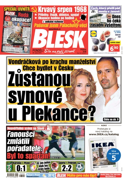 E-magazín Blesk - 20.8.2018 - CZECH NEWS CENTER a. s.
