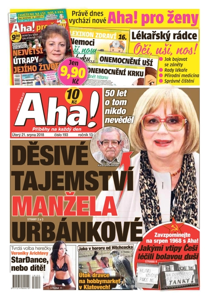 E-magazín AHA! - 21.8.2018 - CZECH NEWS CENTER a. s.