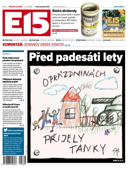 E-magazín E15 - 21.8.2018 - CZECH NEWS CENTER a. s.