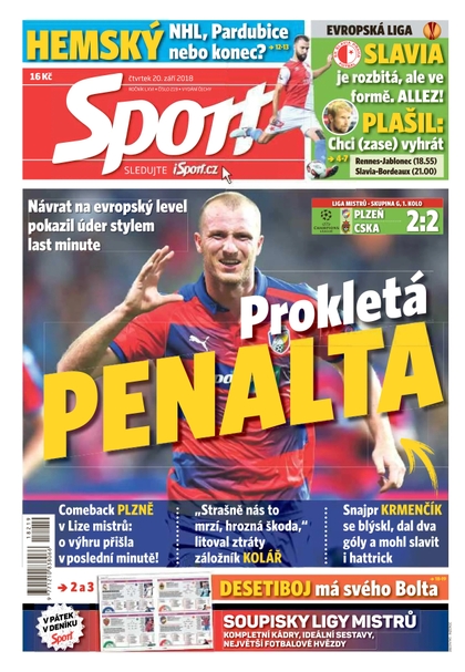 E-magazín Sport - 20.9.2018 - CZECH NEWS CENTER a. s.
