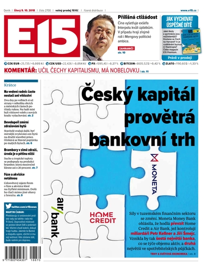 E-magazín E15 - 9.10.2018 - CZECH NEWS CENTER a. s.