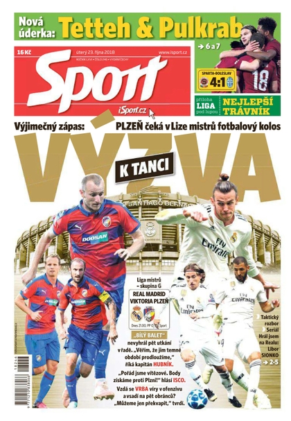 E-magazín Sport - 23.10.2018 - CZECH NEWS CENTER a. s.