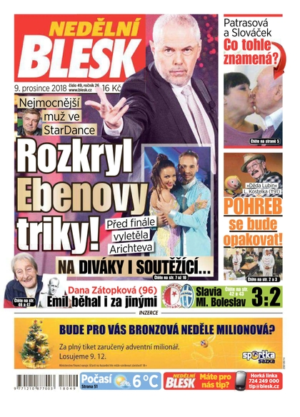E-magazín Nedělní Blesk - 9.12.2018 - CZECH NEWS CENTER a. s.
