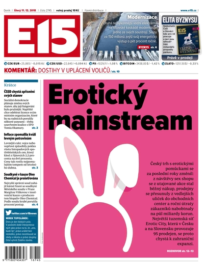 E-magazín E15 - 11.12.2018 - CZECH NEWS CENTER a. s.