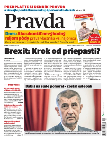 E-magazín Denník Pravda 12. 12. 2018 - OUR MEDIA SR a. s.