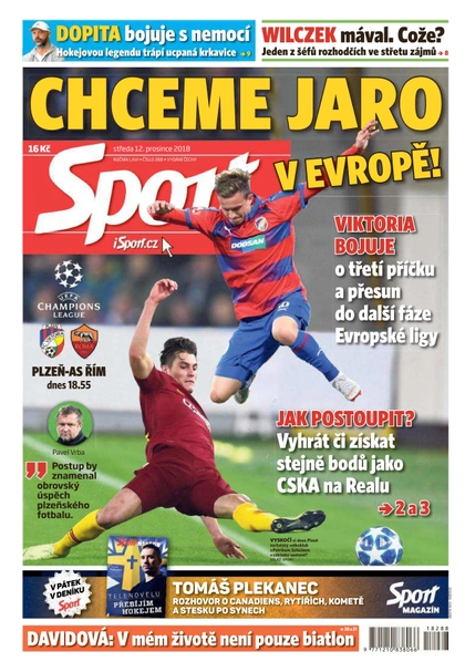 E-magazín Sport - 12.12.2018 - CZECH NEWS CENTER a. s.