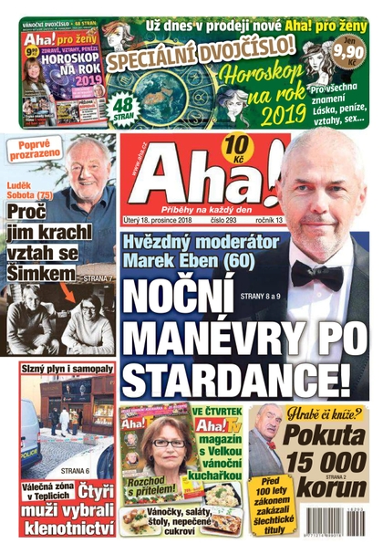 E-magazín AHA! - 18.12.2018 - CZECH NEWS CENTER a. s.