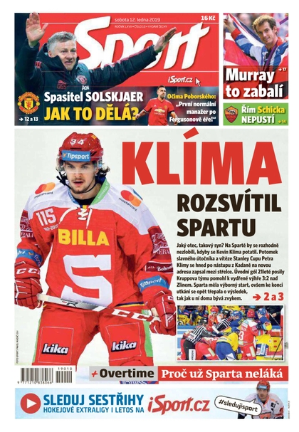 E-magazín Sport - 12.1.2019 - CZECH NEWS CENTER a. s.