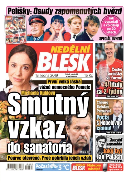 E-magazín Nedělní Blesk - 13.1.2019 - CZECH NEWS CENTER a. s.