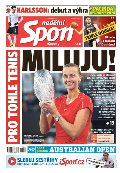 E-magazín Nedělní Sport - 13.1.2019 - CZECH NEWS CENTER a. s.