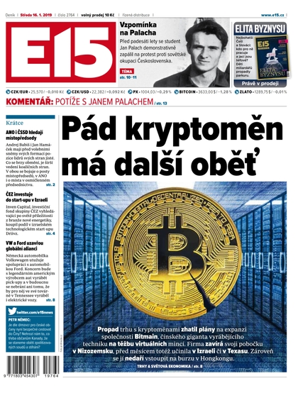 E-magazín E15 - 16.1.2019 - CZECH NEWS CENTER a. s.