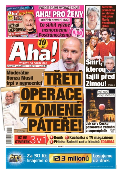 E-magazín AHA! - 22.1.2019 - CZECH NEWS CENTER a. s.