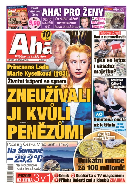 E-magazín AHA! - 23.1.2019 - CZECH NEWS CENTER a. s.