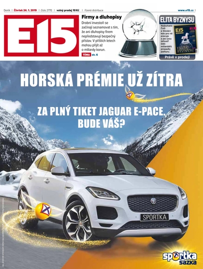 E-magazín E15 - 24.1.2019 - CZECH NEWS CENTER a. s.