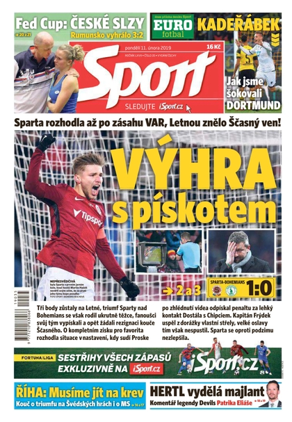 E-magazín Sport - 11.2.2019 - CZECH NEWS CENTER a. s.