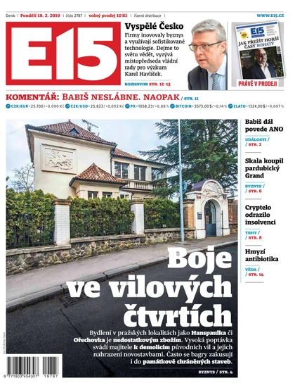 E-magazín E15 - 18.2.2019 - CZECH NEWS CENTER a. s.