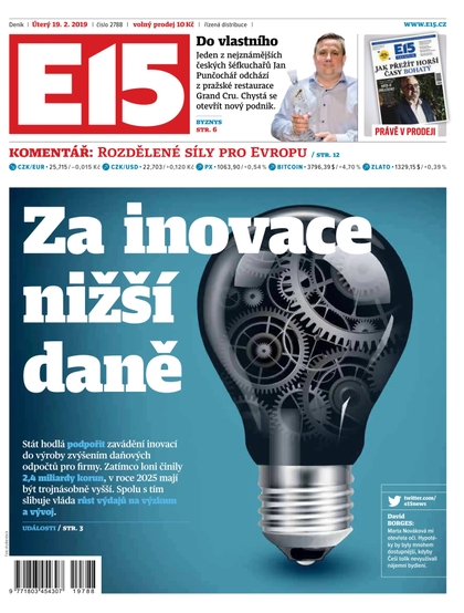 E-magazín E15 - 19.2.2019 - CZECH NEWS CENTER a. s.