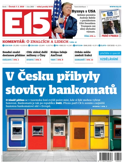 E-magazín E15 - 7.3.2019 - CZECH NEWS CENTER a. s.