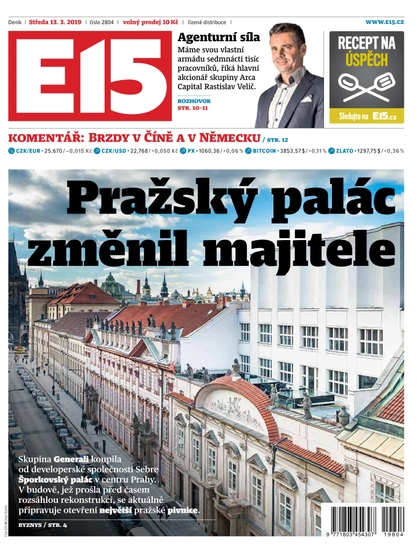 E-magazín E15 - 13.3.2019 - CZECH NEWS CENTER a. s.