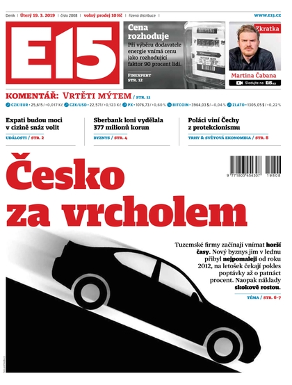 E-magazín E15 - 19.3.2019 - CZECH NEWS CENTER a. s.