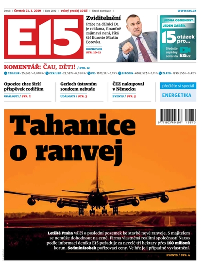 E-magazín E15 - 21.3.2019 - CZECH NEWS CENTER a. s.