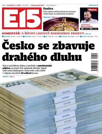 E-magazín E15 - 25.3.2019 - CZECH NEWS CENTER a. s.