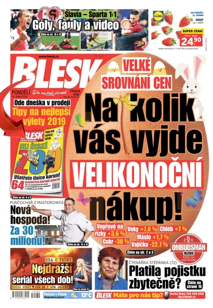 E-magazín Blesk - 15.4.2019 - CZECH NEWS CENTER a. s.