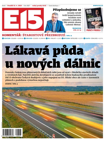 E-magazín E15 - 15.4.2019 - CZECH NEWS CENTER a. s.