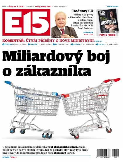E-magazín E15 - 23.4.2019 - CZECH NEWS CENTER a. s.