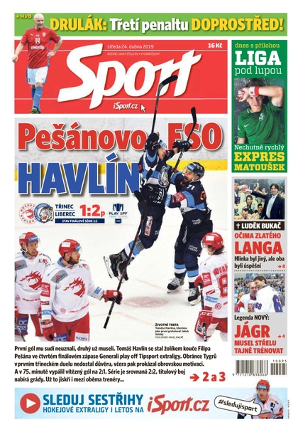 E-magazín Sport - 24.4.2019 - CZECH NEWS CENTER a. s.