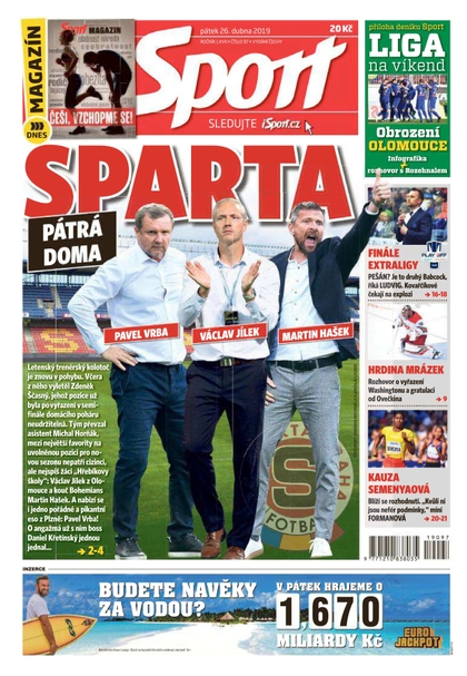 E-magazín Sport - 26.4.2019 - CZECH NEWS CENTER a. s.