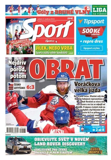 E-magazín Sport - 17.5.2019 - CZECH NEWS CENTER a. s.