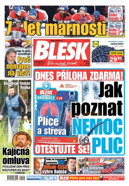 E-magazín Blesk - 27.5.2019 - CZECH NEWS CENTER a. s.