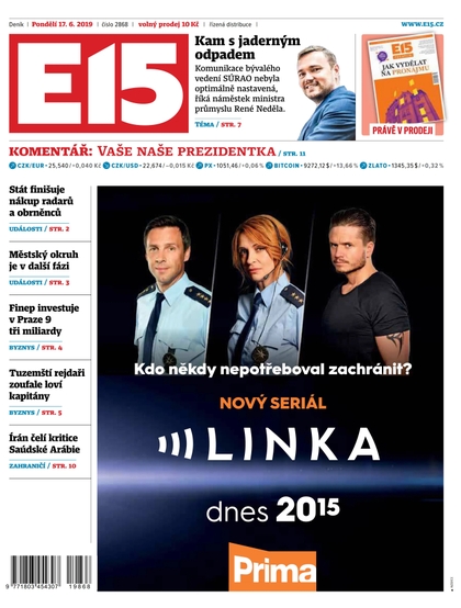 E-magazín E15 - 17.6.2019 - CZECH NEWS CENTER a. s.