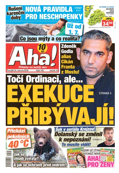 E-magazín AHA! - 24.6.2019 - CZECH NEWS CENTER a. s.