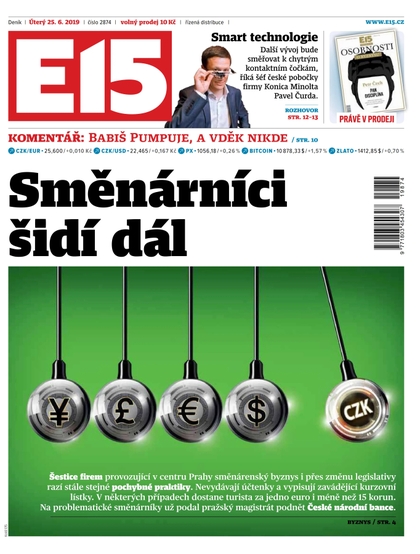 E-magazín E15 - 25.6.2019 - CZECH NEWS CENTER a. s.