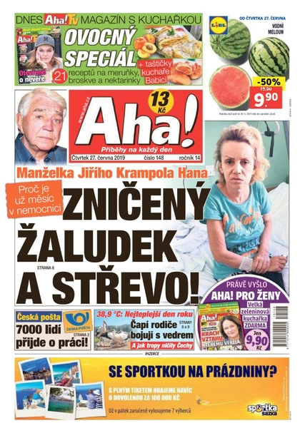 E-magazín AHA! - 27.6.2019 - CZECH NEWS CENTER a. s.