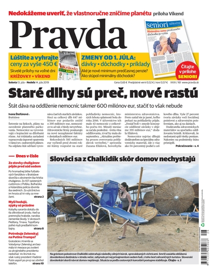 E-magazín Denník Pravda 13. 7. 2019 - OUR MEDIA SR a. s.