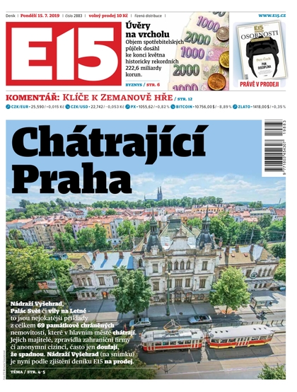 E-magazín E15 - 15.7.2019 - CZECH NEWS CENTER a. s.