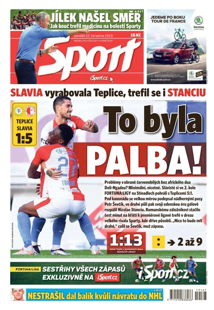 E-magazín Sport - 22.7.2019 - CZECH NEWS CENTER a. s.