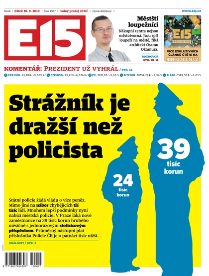 E-magazín E15 - 16.8.2019 - CZECH NEWS CENTER a. s.