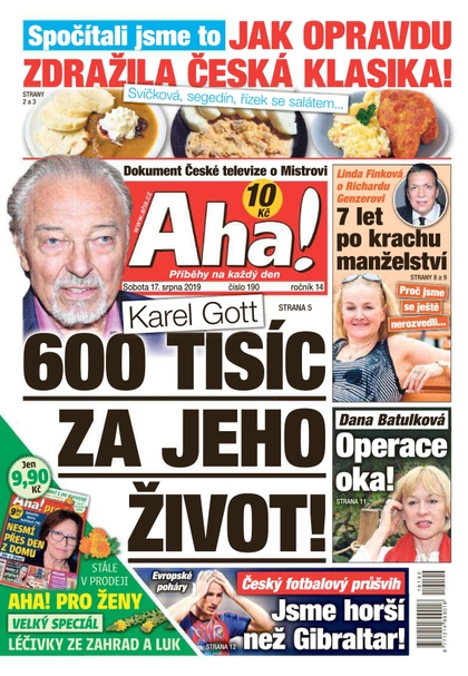 E-magazín AHA! - 17.8.2019 - CZECH NEWS CENTER a. s.