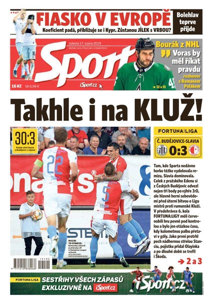 E-magazín Sport - 17.8.2019 - CZECH NEWS CENTER a. s.