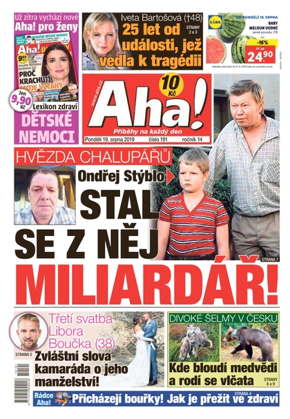 E-magazín AHA! - 19.8.2019 - CZECH NEWS CENTER a. s.