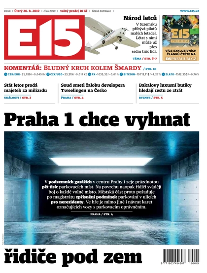 E-magazín E15 - 20.8.2019 - CZECH NEWS CENTER a. s.