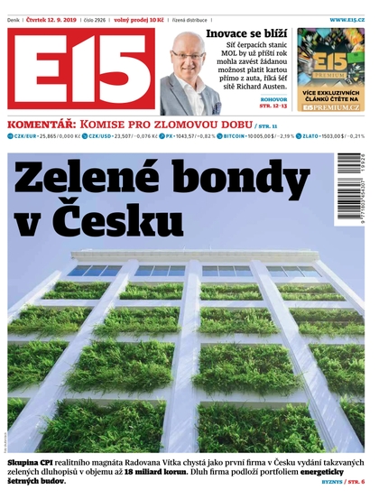 E-magazín E15 - 12.9.2019 - CZECH NEWS CENTER a. s.