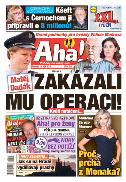 E-magazín AHA! - 16.9.2019 - CZECH NEWS CENTER a. s.
