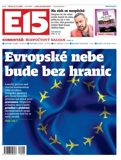 E-magazín E15 - 17.9.2019 - CZECH NEWS CENTER a. s.