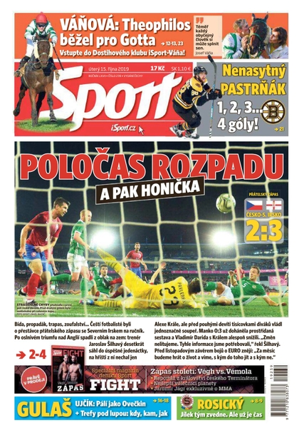 E-magazín Sport - 15.10.2019 - CZECH NEWS CENTER a. s.
